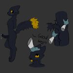 1:1 2026 3_toes anthro anus backsack balls big_tail biped black_body black_eyes black_fur black_nose black_penis black_tail black_text blep blue_clothing blue_gloves blue_handwear blush blush_lines bodily_fluids butt butt_grab canid canine casualties:_unknown chest_grab clothing colored cum cum_on_penis dialogue digital_drawing_(artwork) digital_media_(artwork) digitigrade dipstick_tail disembodied_hand dripping duo english_text expie_(gunsawian) feet fluffy fluffy_tail fox fur genital_fluids genitals gloves grey_background gunsawian hand_on_butt hands_behind_back handwear headpat heart_eyes heart_symbol hi_res humanoid_genitalia humanoid_penis hybrid male male/male mammal markings medical_gloves murid murine oguzok123 orange_body orange_fur orange_sclera orange_tail_tip penis petting pink_tongue precum precum_drip rat rodent saliva side_view simple_background slim snout spread_anus spreading standing sweat tail tail_markings text toes tongue tongue_out touching_butt unknown_species yellow_blush