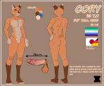 athletic athletic_male balls big_penis blue_eyes bobtail_cat brown_body brown_ears brown_fur butt colorful_body cory_(shrederr_8) dipstick_ears domestic_cat ear_markings english_text felid feline felis flat_colors fluffy_balls fur genitals german_flag hand_on_hip hi_res humanoid_genitalia humanoid_penis japan_flag lgbt_pride long_penis male mammal markings model_sheet multicolored_ears orange_balls orange_body penis pink_nose pink_penis pose pride_colors rainbow_flag rainbow_pride_flag rainbow_symbol rear_view short_tail shrederr_8 solo spiked_penis spikes spikes_(anatomy) standing tail text white_body white_ear_tips white_fur wide_hips