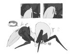 2026 69_position anthro arthropod biped black_body black_butt black_eyes blush blush_lines bodily_fluids bottomless bottomless_female bottomless_humanoid butt cloak clothed clothing cunnilingus cutaway deep_cunnilingus digital_drawing_(artwork) digital_media_(artwork) duo empty_eyes female female/female female_anthro female_humanoid genital_fluids genitals heart_symbol hi_res hollow_knight:_silksong hollow_knight_(franchise) hornet_(hollow_knight) humanoid humanoid_on_anthro internal internal_vaginal justdog lace_(hollow_knight:_silksong) looking_at_another looking_at_partner melee_weapon monochrome narrowed_eyes nude oral penetration red_cloak red_clothing sex side_view simple_background speech_bubble team_cherry tongue tongue_out tongue_penetration vaginal vaginal_fluids vulva weapon white_background white_body white_eyes white_tongue white_vulva