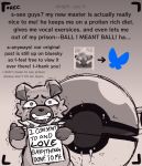 after_rape after_sex ambiguous_gender belly bluesky_(social_media) bodily_fluids camera_view cheek_tuft cum cum_on_face dialogue english_text facial_tuft feral forced_smile generation_7_pokemon genital_fluids gesture hand_gesture holding_object holding_sign male master monochrome navel neck_tuft nintendo pokemon pokemon_(species) pubes_in_mouth pubes_on_face recording rockruff scared shaking sharp_teeth sign smile solo sweat teeth text thumbs_up tuft written_consent zlut385