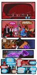 absurd_res all_fours anthro bdsm bdsm_gear bodily_fluids bottomwear breasts canid canine canis chastity_cage chastity_device clothing cobalt_(tatsuchan18) collar comic cuff_(restraint) daisy_(tatsuchan18) dialogue digital_media_(artwork) dobermann domestic_dog dominant dominant_male english_text felid female fenrir_(tatsuchan18) gag gagged gagged_drooling genitals group hi_res hybrid lagomorph leporid male mammal maned_wolf metal_chastity_cage metal_collar mink_(tatsuchan18) multiple_scenes muzzle_(object) muzzled pants penis pinscher procyonid rabbit restraints rodent spade_(tatsuchan18) spades_(suit) submissive submissive_male suit_symbol tail tatsuchan18 text topwear walking wolf