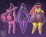 5:4 areola barbell_piercing big_breasts big_butt black_body blush blush_lines breasts brown_hair butt clothed clothing enderman english_text eyelashes eyewear female glasses green_eyes group hair hat headgear headwear hi_res huge_breasts huge_butt huge_hips huge_thighs humanoid hyper hyper_breasts ineffective_clothing legwear lips long_eyelashes microsoft minecraft mojang nipple_dip nipple_piercing nipples not_furry one-piece_swimsuit piercing pink_areola pink_eyes pink_nipples ponytail purple_areola purple_nipples revifrry shirt sling_bikini swimwear text thick_lips thick_thighs thigh_highs thong topless topwear trio underwear wide_hips witch_hat xbox_game_studios