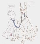 anatomically_correct animal_genitalia animal_vulva bodily_fluids canid canine canine_genitalia canine_vulva canis chastity_cage chastity_device collar count dobermann domestic_dog dominant dominant_female dominant_feral duo english_text female female_feral feral genital_fluids genitals hi_res holding_leash holding_object human humanoid_genitalia humanoid_penis keyholding leash leash_in_mouth male mammal multi_nipple nipples object_in_mouth orgasm_count orgasm_denial penis pinscher scratches submissive submissive_human submissive_male syn-6 text vaginal_fluids vulva