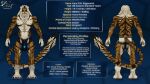 16:9 anthro bioware britannicustigris bulge detailed_bulge electronic_arts english_text felid hi_res male mammal mass_effect model_sheet pantherine solo standing text tiger widescreen