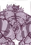 2026 andromorph andromorph_anthro anthro anus big_clitoris big_muscles big_pecs bodily_fluids body_hair boots chest_hair clitoris clothing crouching ear_piercing ear_ring ejaculation felid footwear footwear_only generation_7_pokemon genital_fluids genitals hairy hi_res incineroar intersex intersex_anthro looking_pleasured mammal masturbation monochrome mostly_nude mostly_nude_andromorph mostly_nude_anthro muscular muscular_andromorph muscular_intersex nintendo nipple_piercing nipples pantherine pecs piercing pokemon pokemon_(species) ring_piercing shibuyatank shoes socks solo sweat vaginal vaginal_fluids vaginal_masturbation vaginal_squirting vulva