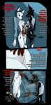18:37 aliasing android anthro binary_drawing black_body black_skin blue_clothing blue_sweater blue_topwear bodily_fluids bottomless breasts canid canine canis clitoris clothed clothing clothing_lift comic condensation countershading dialogue digital_drawing_(artwork) digital_media_(artwork) dobermann domestic_dog duo embedded_penetrable_sex_toy english_text exposed_wires female female/female finger_on_clitoris genital_fluids genitals glistening glistening_body glistening_skin hand_holding heterochromia hi_res hieronymusjohnson husky latex latex_body latex_skin machine mammal medium_breasts mitz_(hieronymusjohnson) nipples nordic_sled_dog onomatopoeia peeing peeing_on_another peeing_on_hand pink_nipples pinscher pointy_breasts pointy_ears prise_(hieronymusjohnson) red_eyes robot robot_anthro robot_gore rubbing_vulva shirt shirt_lift small_breasts sound_effects spitz splash stare steam sweater tail tail_between_legs tank_top text thinkpad topwear urine urine_stream vaginal_fluids vulva watersports white_body white_skin wire