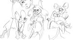 2026 3_toes anthro austinarts4 barefoot big_ears blush blushing_profusely bottomless buckteeth claws clothed clothing coat crotch_tuft digitigrade disembodied_hand disembodied_tentacle duo ears_down embarrassed featureless_crotch feet female flail flustered greyscale hindpaw holding_another holding_by_tail holding_tail humiliation lifted lifted_by_clothing lifted_by_tail lifting mammal melee_weapon mina_(mina_the_hollower) mina_the_hollower monochrome mouse multiple_images murid murine narrowed_eyes notched_ear open_mouth pawpads paws pivoted_ears restrained restrained_by_tentacles rodent semi-anthro simple_background size_difference sketch sketch_page soles solo_focus suspension tail teeth tentacle_around_waist tentacles thick_thighs toe_claws toes topwear tuft weapon whip white_background wide_hips yacht_club_games