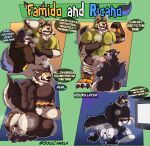 absurd_res anthro armpit_fetish armpit_hair armpit_sniffing ball_grab balls blue_sclera bodily_fluids body_hair bottomwear bottomwear_down brown_body brown_fur butt_hair butt_sniffing canid canine canis clothed clothing clothing_lift comic controller cross-popping_vein dialogue duo electronics english_text facesitting famido_(xxl_woofia) feet fellatio flexing footwear fur game_controller genitals hi_res hoodie male male/male mammal manly muscular muscular_male musk musky_armpit onomatopoeia oral orange_body orange_fur pants pants_down partially_clothed penile ricano sex simple_background sitting sitting_on_another smelly smelly_feet sniffing socks soulcanela sound_effects sportswear sweat sweaty_clothing sweaty_footwear sweaty_socks tail television text topwear white_body white_fur wolf xxl_woofia yellow_sclera