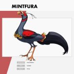 1:1 2021 4_toes absurd_res accessory ambiguous_feral ambiguous_gender avian beak bird black_stripes black_tail black_tail_feathers coin coin_in_beak coin_in_mouth colored digital_drawing_(artwork) digital_media_(artwork) english_description english_text facial_markings fakemon feathered_wings feathers feet feral folded_wings full-length_portrait furgonomics grey_body grey_feathers grey_wings head_markings hi_res holding_coin holding_object inkarat_mittongtare light lighting long_neck long_tail markings mintfura open_beak open_mouth portrait pupils rectangle red_markings shaded simple_background solo square_pupils standing striped_neck stripes tail tail_accessory talons tan_beak tan_talons text text_box toes white_background wings yellow_eyes