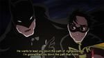  batman batman_(series) black_hair cape darci_robbins male_focus mask multiple_boys robin_(dc) screencap subtitled the_emperor's_new_groove 