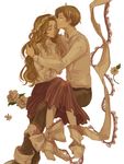  1girl bad_id bad_pixiv_id bdsm bondage bound brown_hair closed_eyes code_geass couple crown delaware_(youjyotuyoi) forehead_kiss head_wreath hetero hug kiss long_hair nunnally_lamperouge older ribbon ribbon_bondage rolo_lamperouge short_hair skirt 