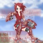  armored_core armored_core_4 from_software hier mecha_musume red_hair redhead 