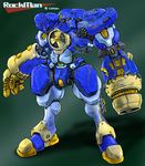  arm_cannon highres ledjoker07 mecha no_humans robot rockman rockman_(classic) science_fiction video_game weapon 