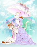  anthro breasts butch clothing collar dress jacket meghan_mauriat ribbons smoking tom_and_jerry toodles_galore umbrella 