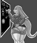  big_breasts big_butt breasts butt clothing dextra eyewear female frilled_lizard glasses hand_on_butt legwear lips lizard looking_back monkeyxflash panties presenting reptile scalie skirt skirt_lift smile stockings sweater teacher thick_thighs thigh_highs underwear upskirt voluptuous wide_hips 