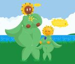  anthro big_breasts breasts elfdrago flora_fauna flower great_sunflower mario_bros mariobrothers nintendo nude plant sunflower sunflower_kid super_mario_sunshine video_games wide_hips 