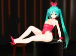  3d bunnysuit hatsune_miku highres long_hair mikumikudance solo twintails vocaloid 