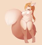  anthro big_breasts blonde_hair breasts canine chubby female fox fur hair invalid_tag kanel kemono long_hair looking_at_viewer mammal nipples nude pussy smile subtle_vagina 