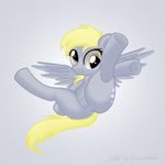  2015 anus blonde_hair cute cutie_mark derpy_hooves_(mlp) edit equine female flying friendship_is_magic grey_body hair hisexpliciteditor lying mammal my_little_pony nude pegasus plain_background pose pyruvate solo spreading white_background wings yellow_eyes 
