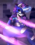  2015 anthro anthrofied areola blue_eyes breasts clothing costume equine female friendship_is_magic glowing hair horn mammal my_little_pony nipples outside patch_(artist) power_ponies_(mlp) purple_hair pussy radiance_(mlp) rarity_(mlp) skinsuit solo torn_clothing unicorn 
