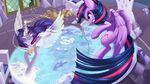  2015 chair cutie_mark dstears equestria_girls equine female fight flying friendship_is_magic glass glowing horn inside magic mammal map my_little_pony purple_eyes sunset_shimmer_(eg) tears throne twilight_sparkle_(mlp) unicorn winged_unicorn wings 