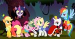  alice_(alice_in_wonderland) alice_in_wonderland angel_(mlp) anthro anthrofied applejack_(mlp) blonde_hair blue_eyes brothers cheshire_cat clothed clothing crown earth_pony equine female feral fluttershy_(mlp) freckles friendship_is_magic green_eyes hair horn horse lagomorph legwear mad_hatter mammal my_little_pony open_mouth pegasus pink_hair pinkie_pie_(mlp) pony purple_eyes purple_hair queen_of_hearts queen_of_hearts_(alice_in_wonderland) rabbit rainbow_dash_(mlp) rarity_(mlp) sibling smile stockings tweedledee tweedledum twilight_sparkle_(mlp) unicorn wings 