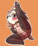  &lt;3 aku_no_novi animal_crossing anthro blush breasts brown_fur brown_hair butt female fur hair hedgehog mammal nintendo nipples nude porcupine pussy rodent sable_(animal_crossing) sable_able spread_legs spreading video_games 