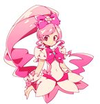  anpolly bow choker cure_blossom hair_bow hanasaki_tsubomi heartcatch_precure! long_hair magical_girl pink_bow pink_choker pink_eyes pink_hair precure smile solo transparent_background very_long_hair wrist_cuffs 