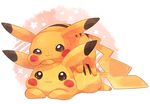  &lt;3 &lt;3_eyes ambiguous_gender blush cute duo feral fur looking_at_viewer lying mammal nintendo pateko pikachu pok&eacute;mon rodent smile video_games yellow_fur 