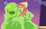  2015 animated dreadlocks earth_pony equine female feral friendship_is_magic fur goo green_fur hair hat horse mammal my_little_pony penetration pony pussy sex slime the_smooze_(mlp) tongue tree_hugger_(mlp) two_tone_hair vaginal vaginal_penetration xenstroke 