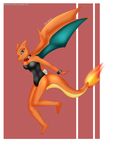 abs absurd_res anthro anthrofied breasts charizard clothed clothing dragon female hi_res nintendo playboy playboy_bunny playboy_costume pok&eacute;mon skydog solo video_games wings 