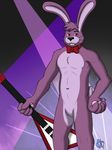  abs bleuxwolf bonnie_(fnaf) bow_tie chest_tuft five_nights_at_freddy&#039;s fur lagomorph male mammal muscles pecs rabbit tuft video_games 