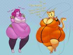  belly big_belly big_breasts breasts chubby female obese overweight pink_skin source_request tagme unknown_artist 