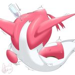  aokabike claws dragon eyes_closed female latias legendary_pok&eacute;mon nintendo open_mouth pok&eacute;mon shaking shivering sweat syringe teeth text video_games 