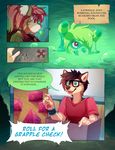  2015 anthro avery canine comic dog dungeons_&amp;_dragons english_text feline fur girly hair lynx male mammal open_mouth roanoak shiba_inu terry text 