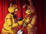  animatronic bear duo five_nights_at_freddy&#039;s five_nights_at_freddy&#039;s_3 golden_freddy_(fnaf) hi_res lagomorph machine male mammal mechanical rabbit robot springtrap_(fnaf) tristastrange01 video_games 