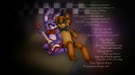  00kaori00 animatronic bear bonnie_(fnaf) bow_tie duo eyes_closed five_nights_at_freddy&#039;s freddy_(fnaf) hat lagomorph machine male mammal mechanical rabbit robot teeth top_hat video_games 