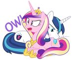  2015 alpha_channel bite blue_eyes blue_hair couple cutie_mark dm29 duo equine female friendship_is_magic hair horn husband_and_wife male mammal my_little_pony plain_background princess_cadance_(mlp) purple_eyes shining_armor_(mlp) transparent_background unicorn winged_unicorn wings 