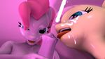  2015 3d animal_genitalia anthro blackjr cum cum_on_face cumshot dickgirl dickgirl/female earth_pony equine erection female fluttershy_(mlp) friendship_is_magic horse horsecock intersex intersex/female mammal my_little_pony orgasm pegasus penis pinkie_pie_(mlp) pony wings 