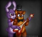  00kaori00 animatronic bear blue_eyes bonnie_(fnaf) duo five_nights_at_freddy&#039;s freddy_(fnaf) machine male mammal mechanical robot teeth video_games 