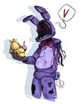  animatronic anthro bigger_version_at_the_source bonnie_(fnaf) chica_(fnaf) digital_drawing_(artwork) digital_media_(artwork) five_nights_at_freddy&#039;s five_nights_at_freddy&#039;s_2 lagomorph machine mammal mechanical rabbit robot solo unknown_artist video_games 