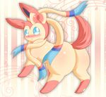  ambiguous_gender butt eeveelution embarrassed nintendo pok&eacute;mon solo sylveon video_games ☆テ-ル_☆ 