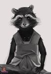  anthro bulge clothing crazedg guardians_of_the_galaxy male mammal raccoon rocket_raccoon solo tenting wet_spot 