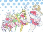  avian bear bird breasts canine caprine cervine cheerleader clothing dancing deer dog equine eyes_closed fox group horn kemono mammal open_mouth party sheep skirt unicorn 宇月まいと 