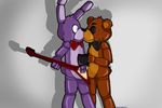 00kaori00 2014 animatronic bear bonnie_(fnaf) bow_tie duo five_nights_at_freddy&#039;s freddy_(fnaf) lagomorph machine male mammal mechanical rabbit robot video_games 