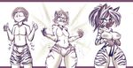  anthro big_breasts breasts clothed clothing equine eyewear female gender_transformation glasses half-dressed human male mammal monochrome nipples sequence stripes tgwonder topless transformation zebra 