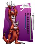  animal_ears anthro bdsm bondage bound digimon growlmon hair insertion long_claws longblueclaw looking_at_viewer male muscles nipples penetration penis solo sounding teeth tongue urethral urethral_insertion urethral_penetration 