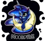  2015 blue_eyes blue_fur blue_hair crescent_moon cute english_text equine female friendship_is_magic fur hair hi_res horn mammal moon my_little_pony neko-me princess_luna_(mlp) solo text tongue tongue_out unicorn 