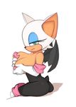  bat big_breasts breasts clothing eyeshadow female gloves green_eyes looking_at_viewer makeup mammal pasties rouge_the_bat solo sonic_(series) source_request unknown_artist 