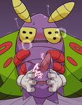  anus arthropod disembodied_hand dustox gaping gaping_anus insect kageyama looking_at_viewer male moth nintendo panting penis pok&eacute;mon video_games 